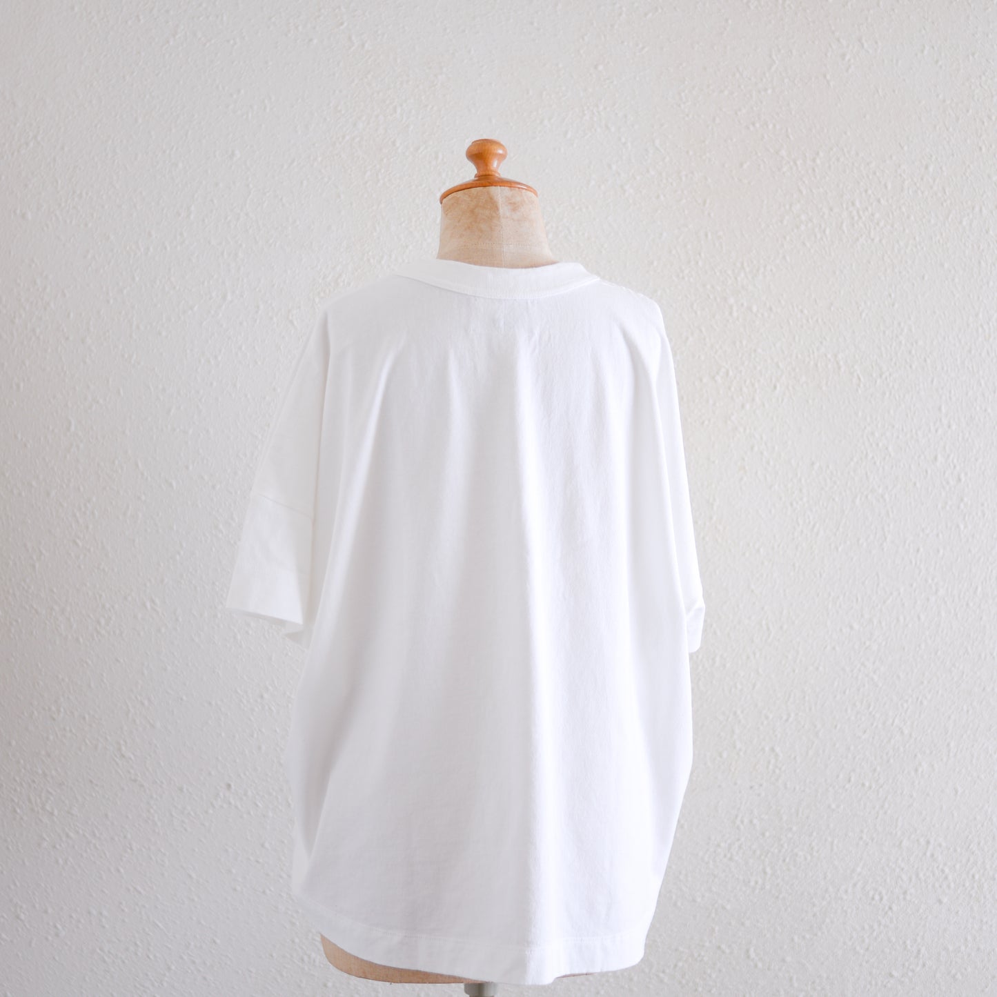 コットンドロップショルダーTシャツ Off White