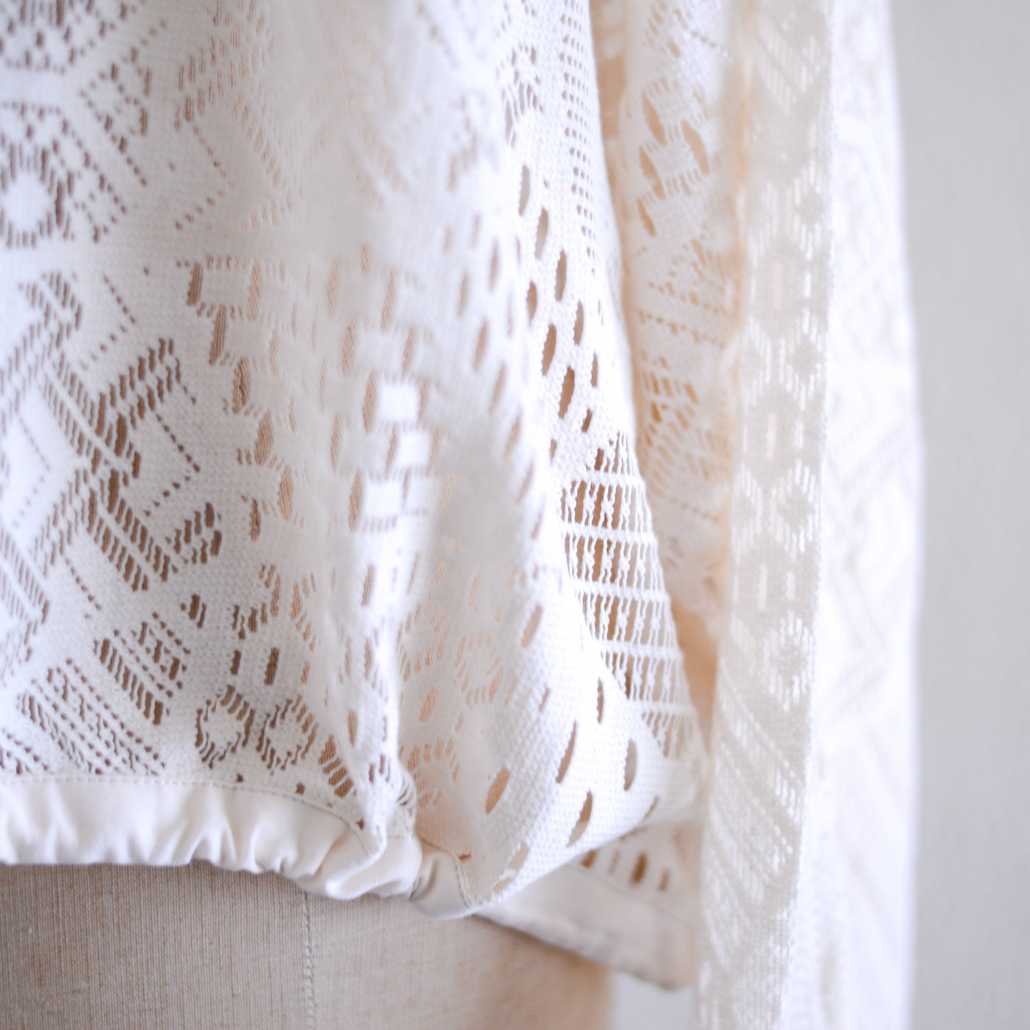 コットンクロシェジャケット Ivory