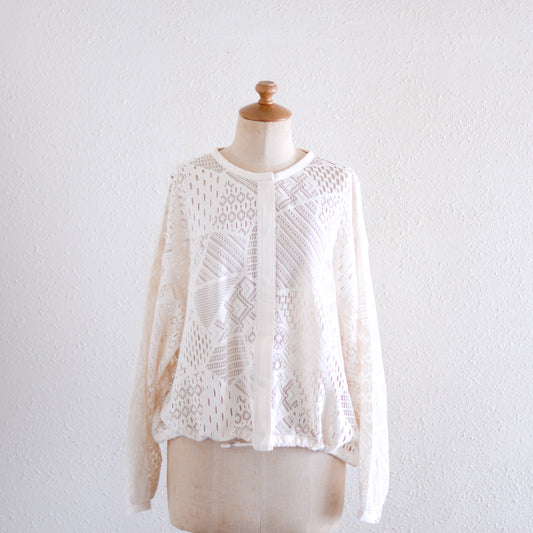 コットンクロシェジャケット Ivory