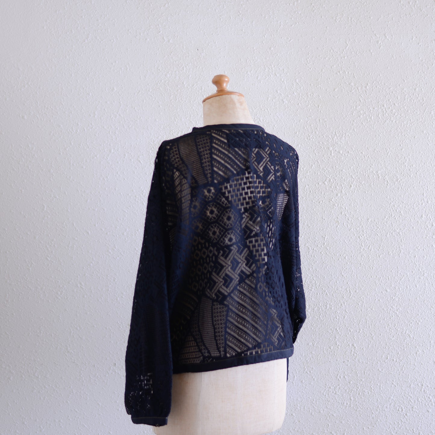 コットンクロシェジャケット Black