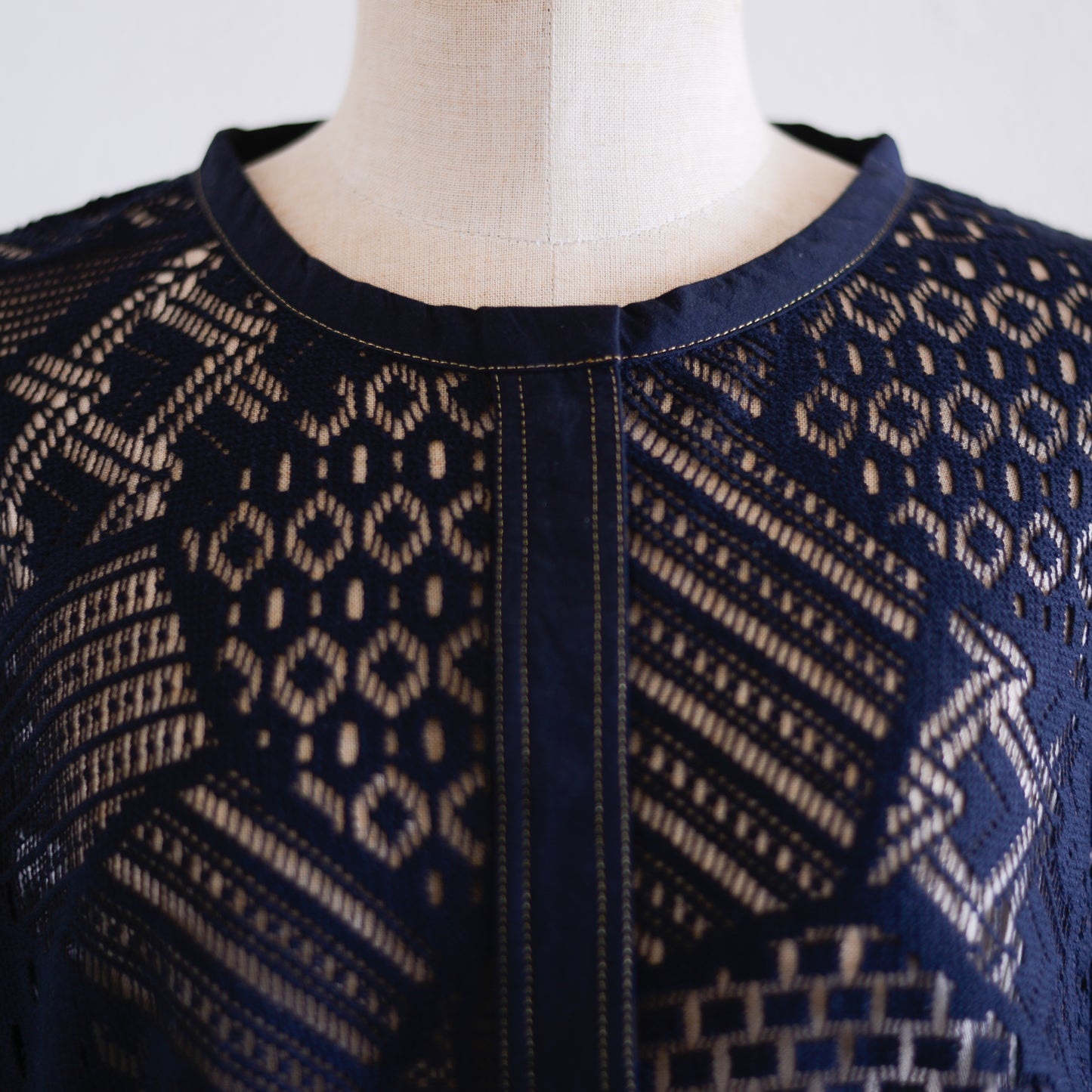 コットンクロシェジャケット Black