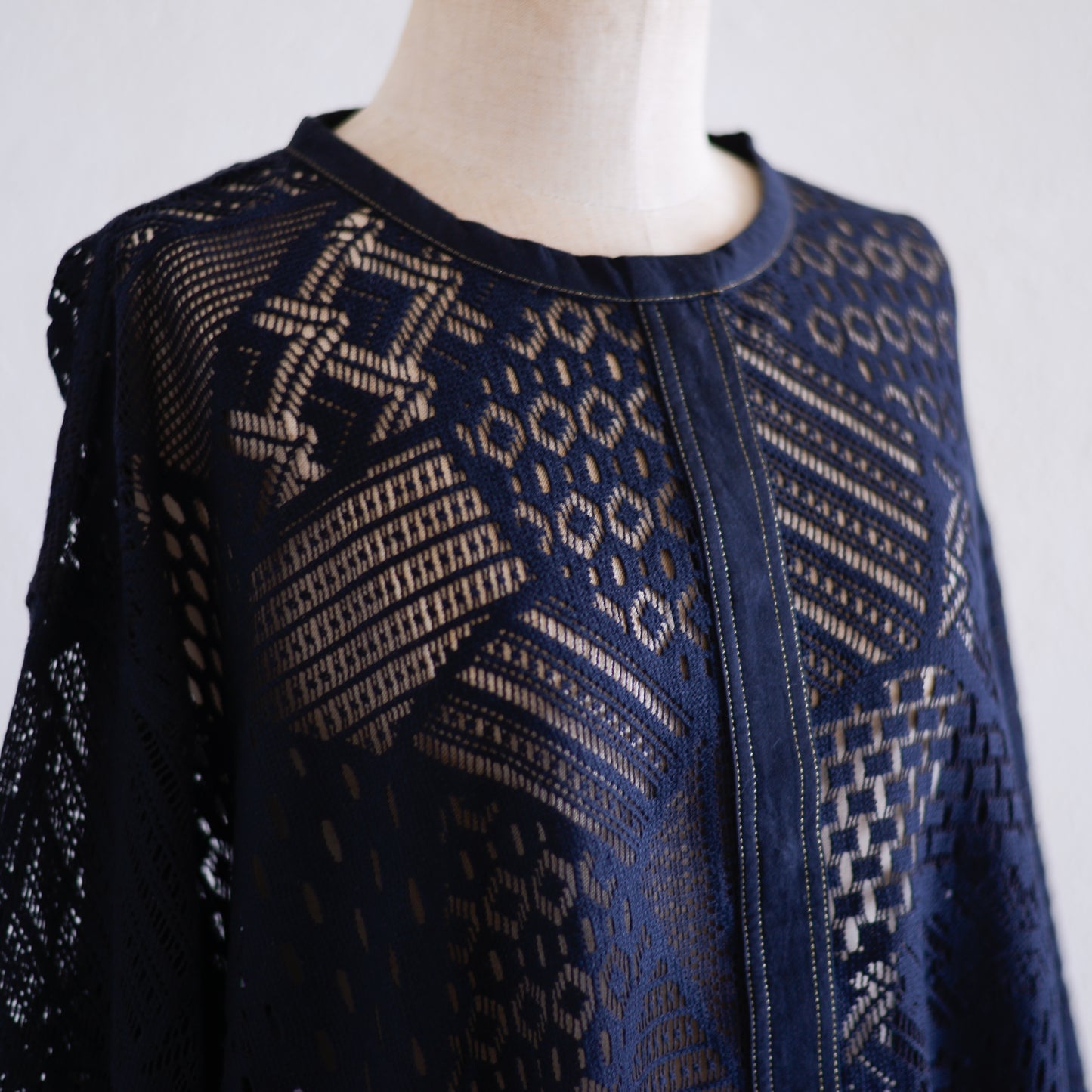 コットンクロシェジャケット Black