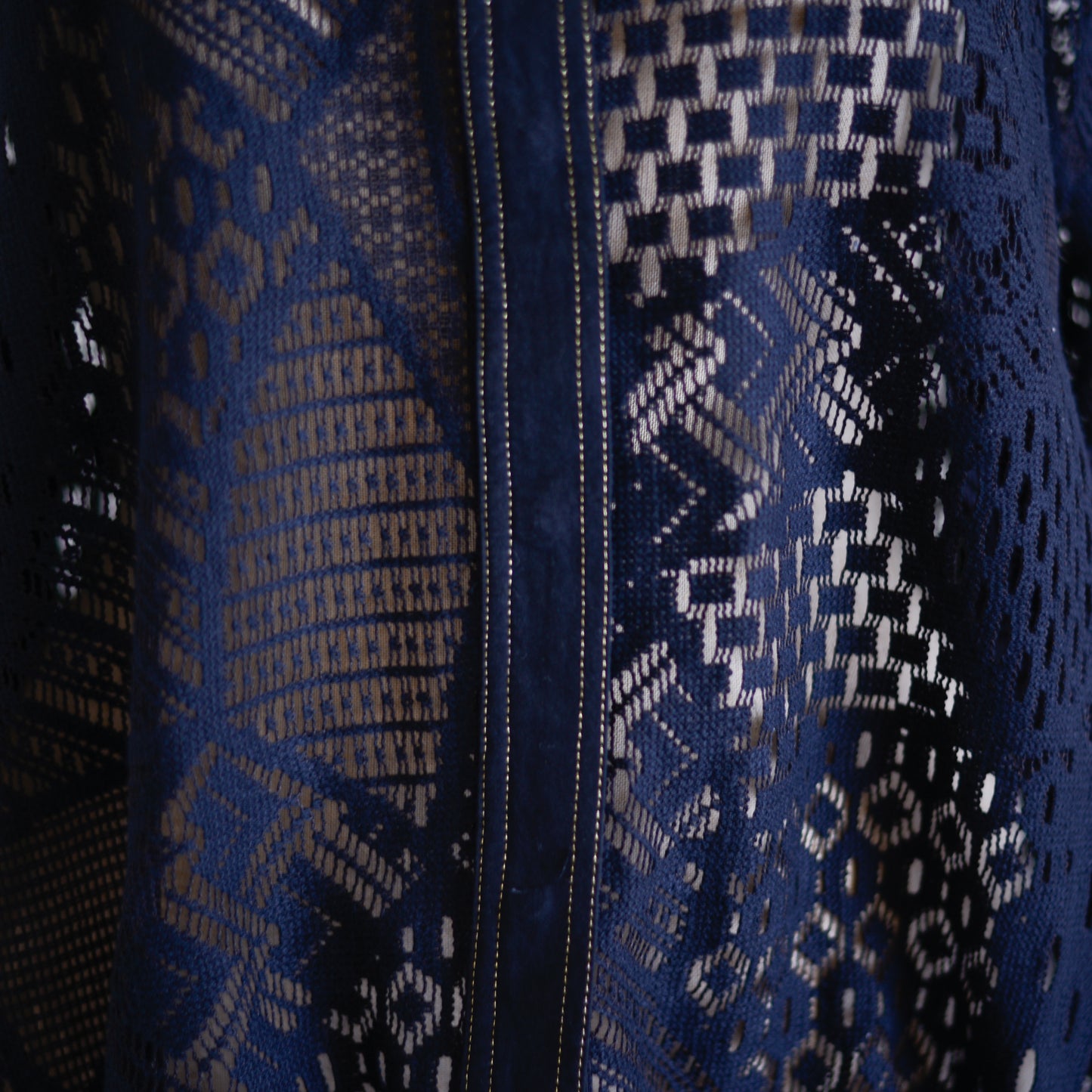 コットンクロシェジャケット Black