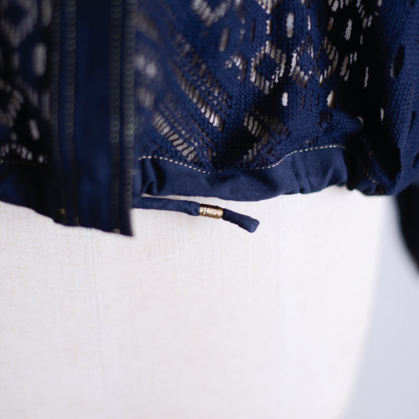 コットンクロシェジャケット Black