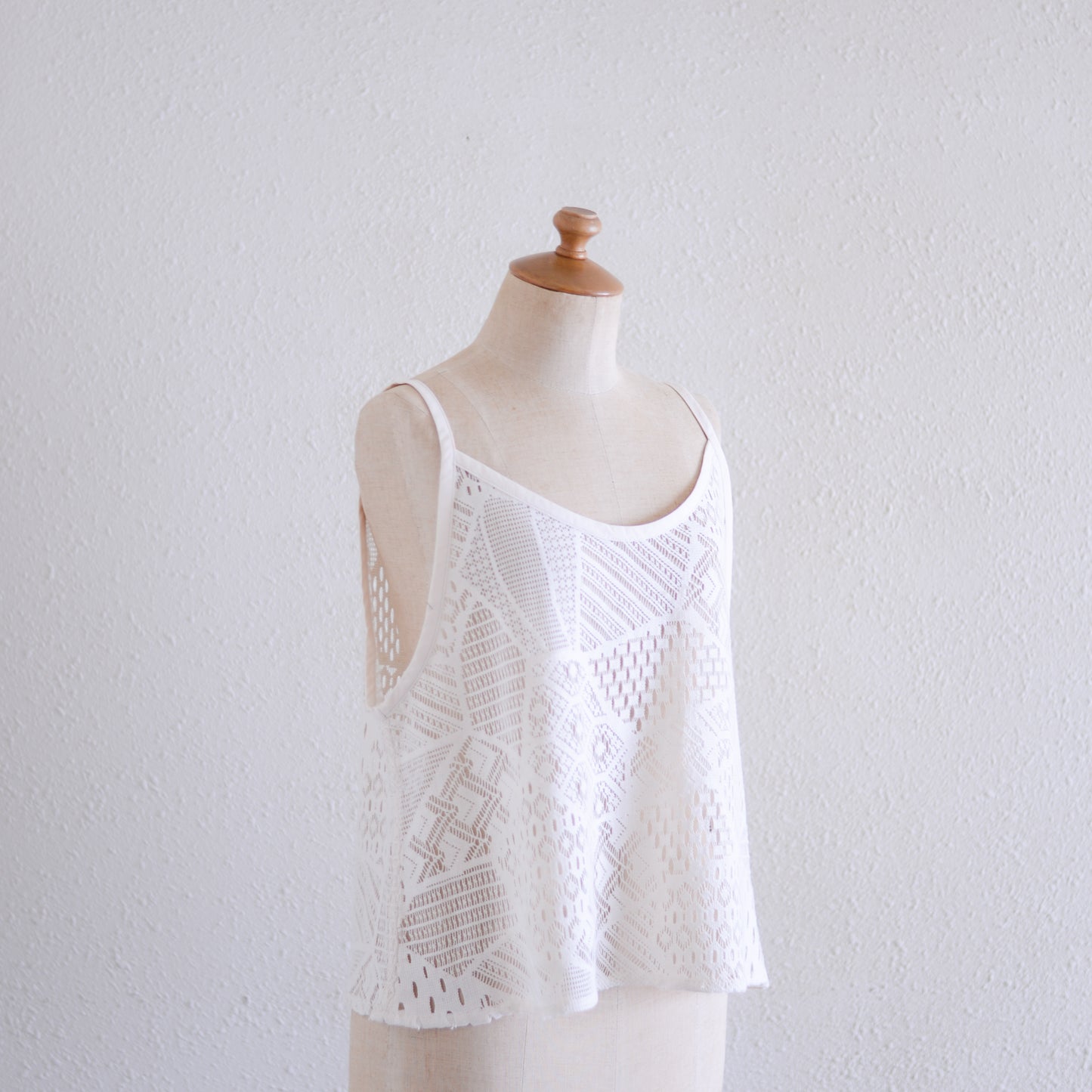 コットンクロシェキャミソール Ivory