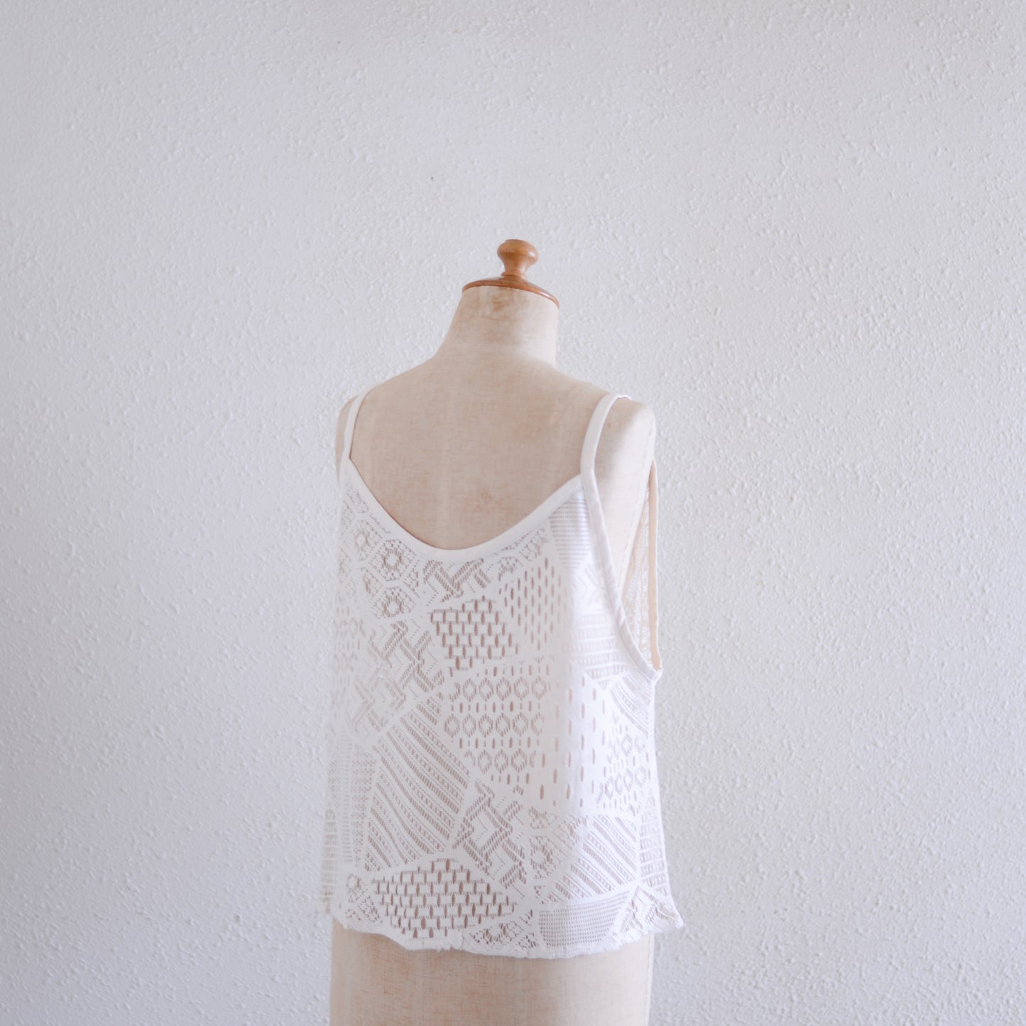 コットンクロシェキャミソール Ivory