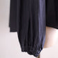 Cupra Cotton Stand-Collar Ruffle Blouse Charcoal Grey