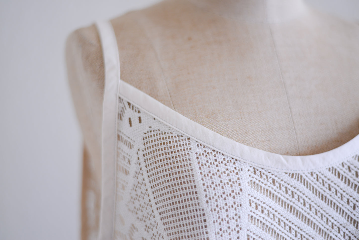 コットンクロシェキャミソール Ivory