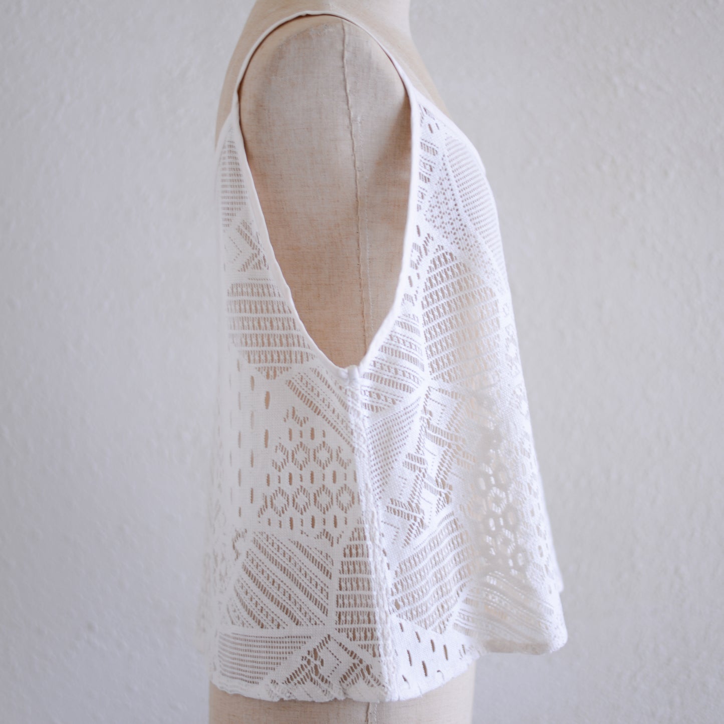 コットンクロシェキャミソール Ivory