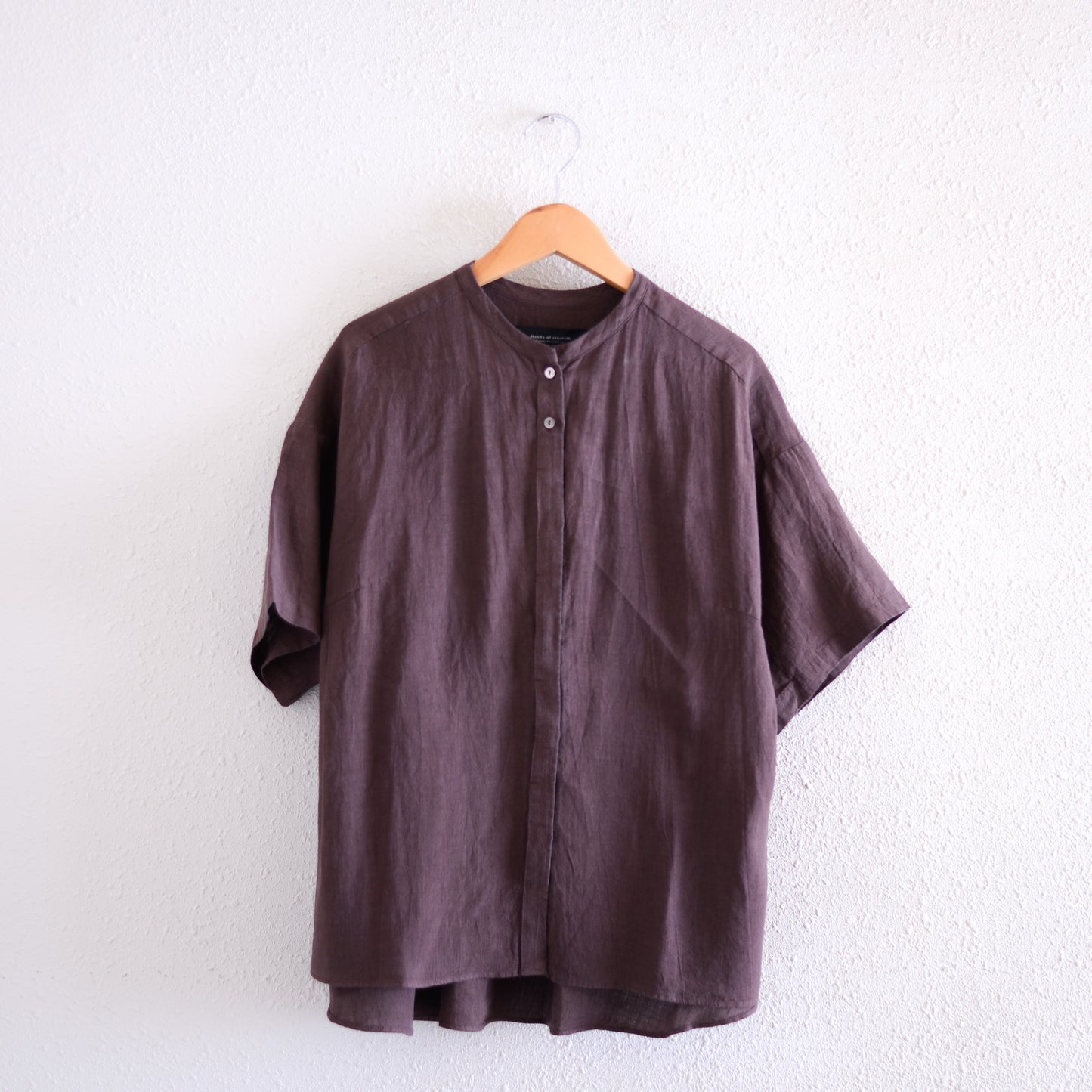 Belgian Linen Relax Shirt, Brown
