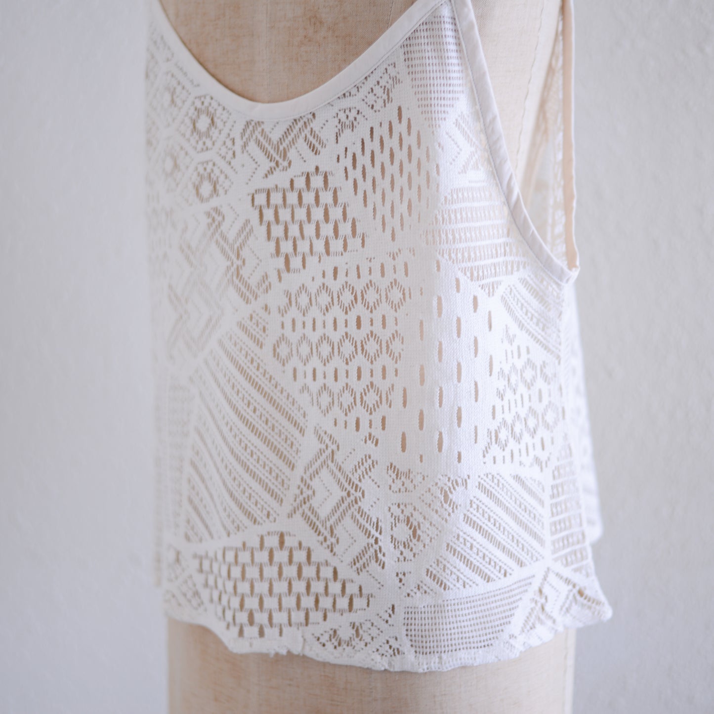 コットンクロシェキャミソール Ivory