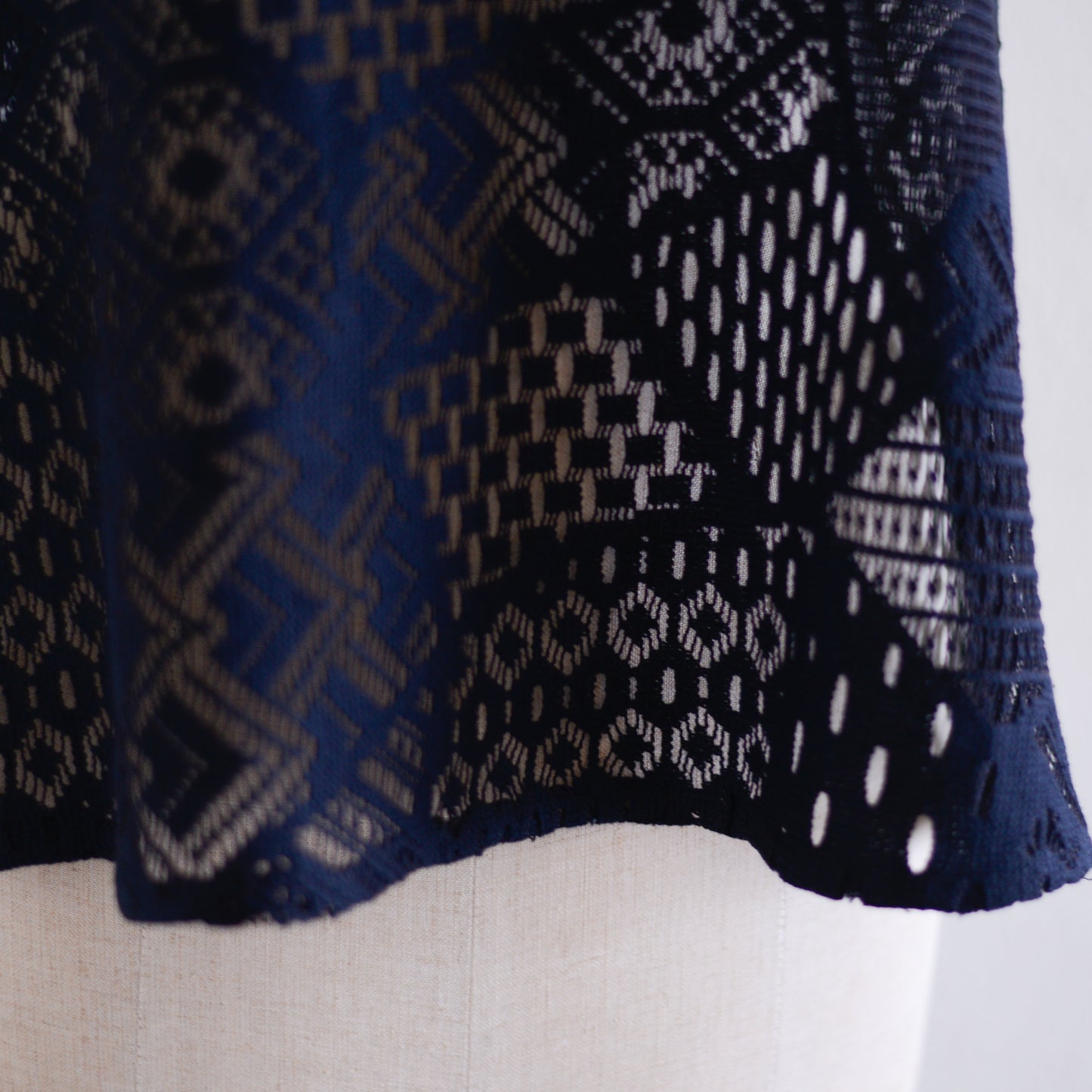 コットンクロシェキャミソール Black