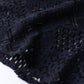 コットンクロシェキャミソール Black