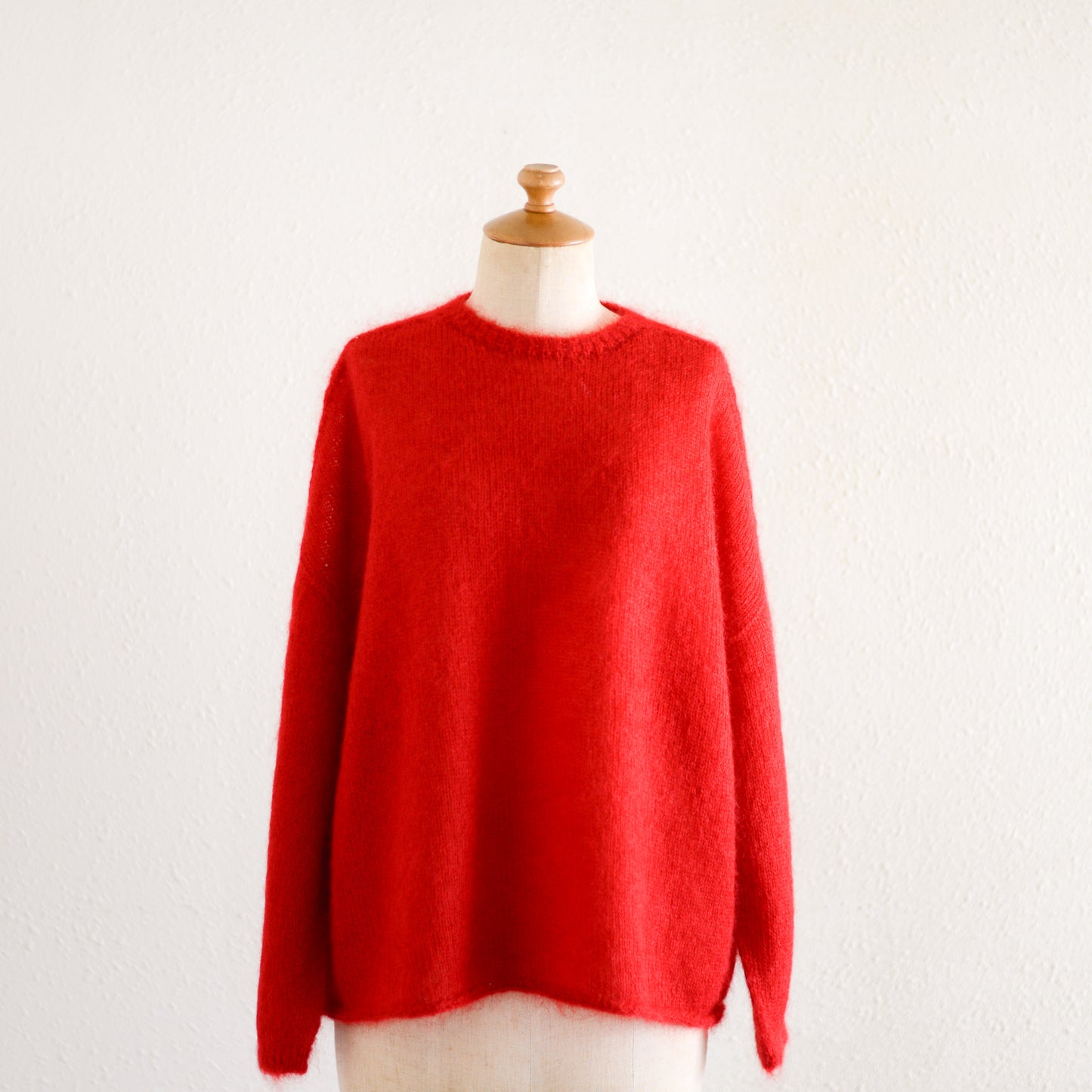Kid Mohair Relax Knit Red