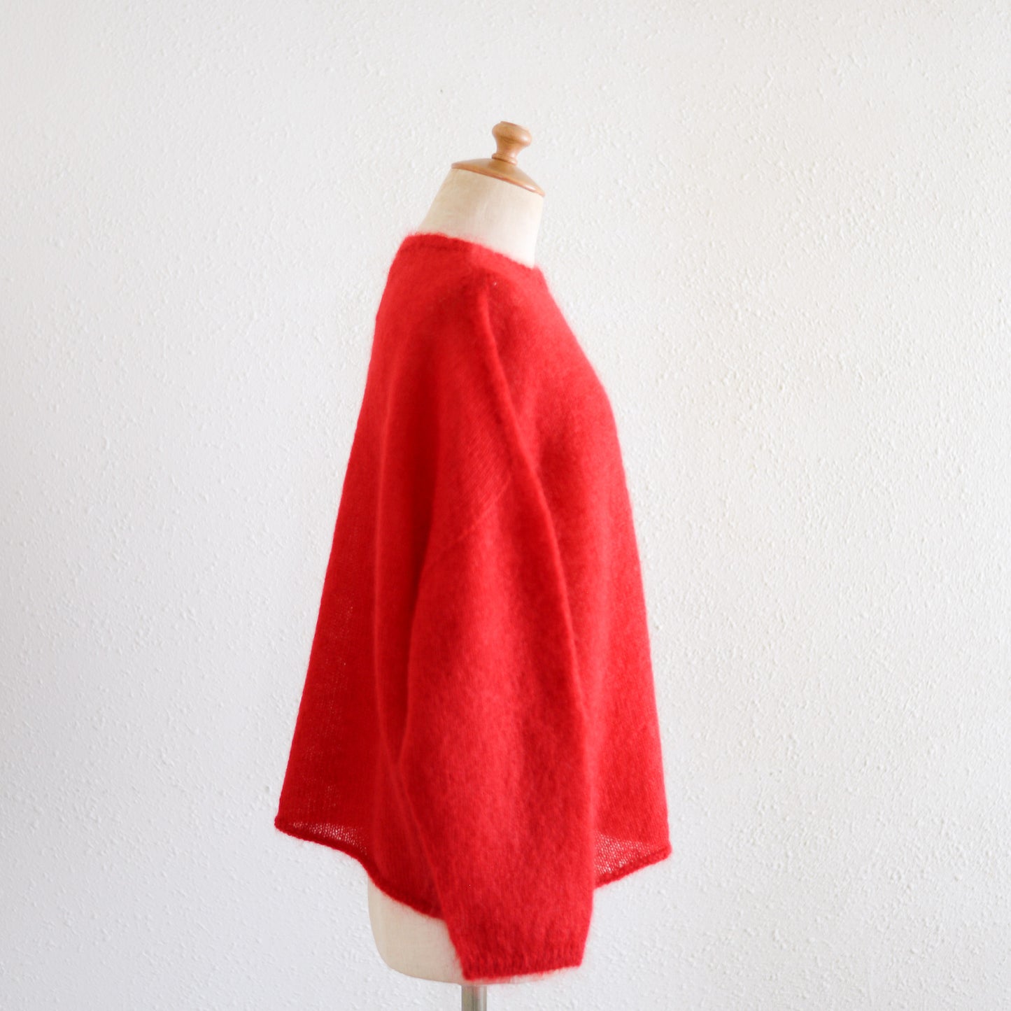 Kid Mohair Relax Knit Red