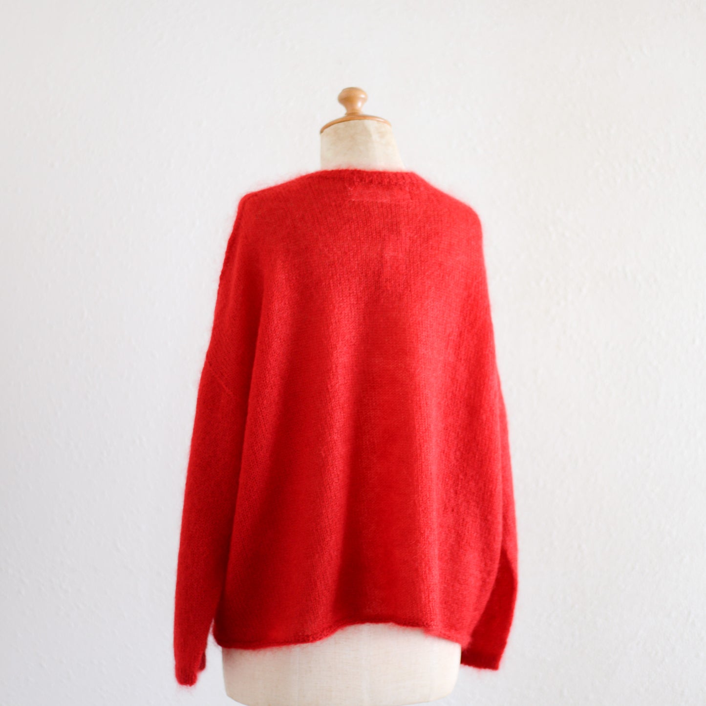 Kid Mohair Relax Knit Red