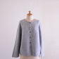 울 캐시미어 홀가먼트 2웨이 가디건 Gray Melange