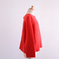 Wool Cashmere Whole Garment 2-Way Cardigan Red