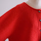 Wool Cashmere Whole Garment 2-Way Cardigan Red