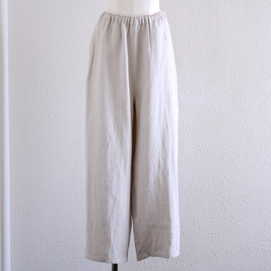リネンワイドストレートパンツ Natural