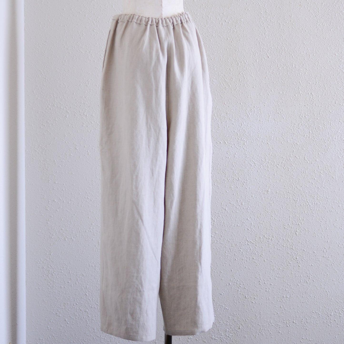 リネンワイドストレートパンツ Natural