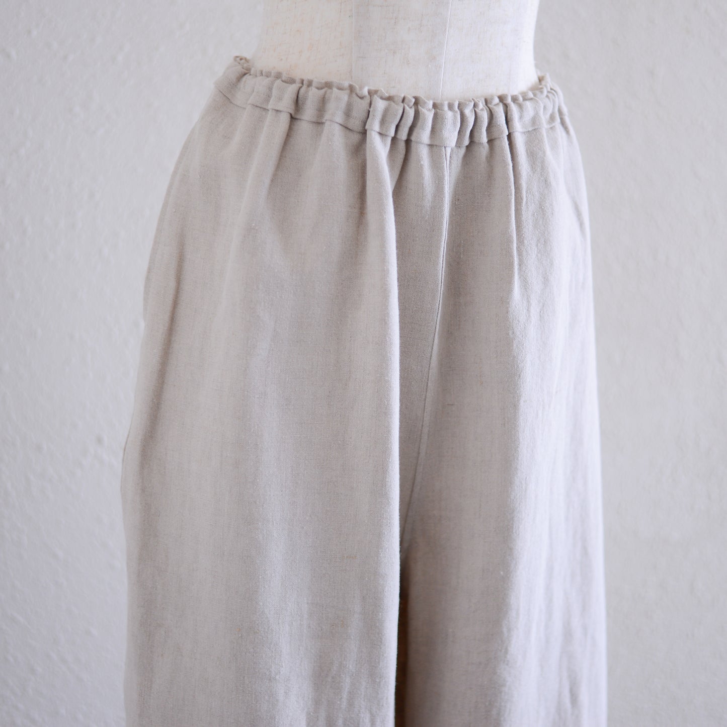 リネンワイドストレートパンツ Natural