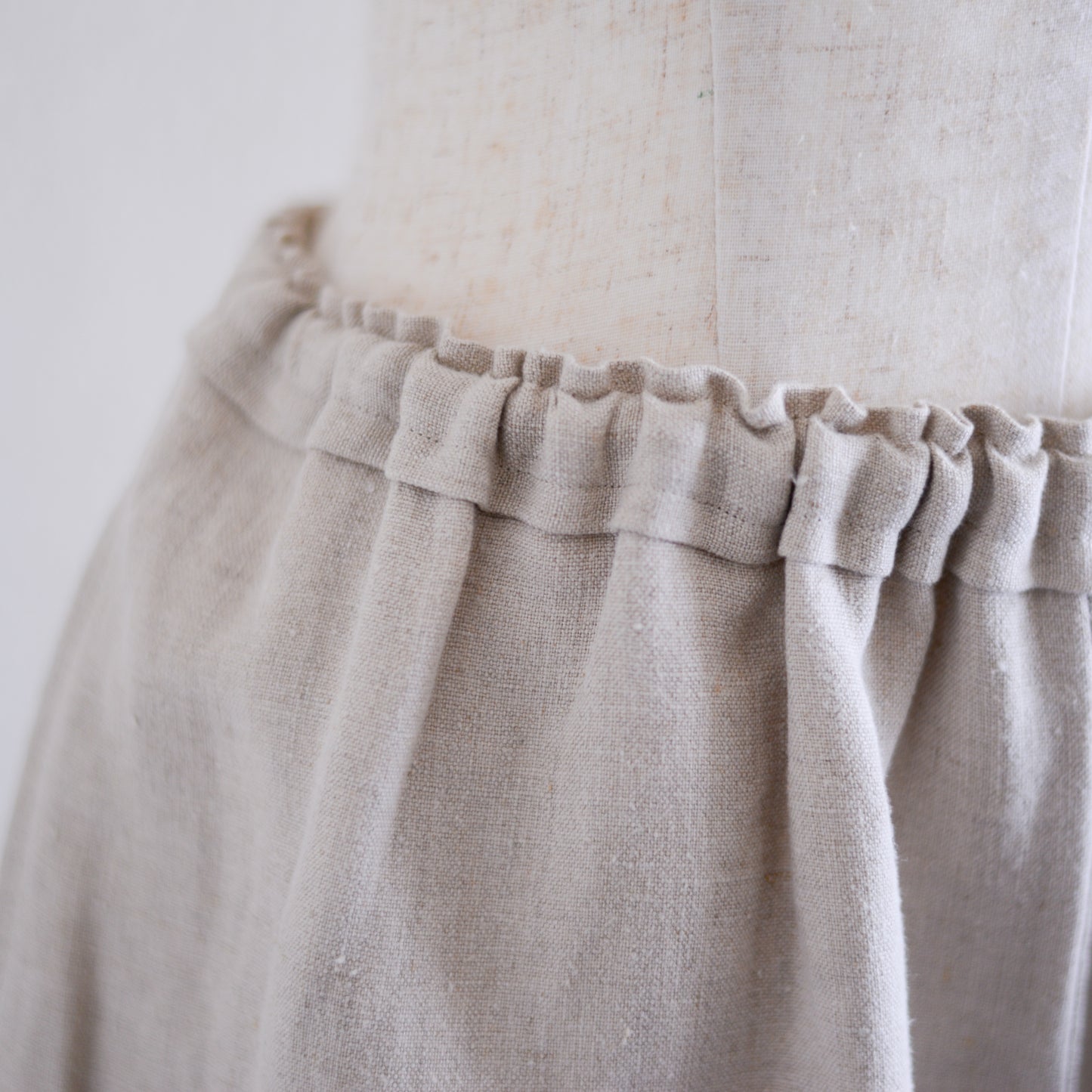 リネンワイドストレートパンツ Natural