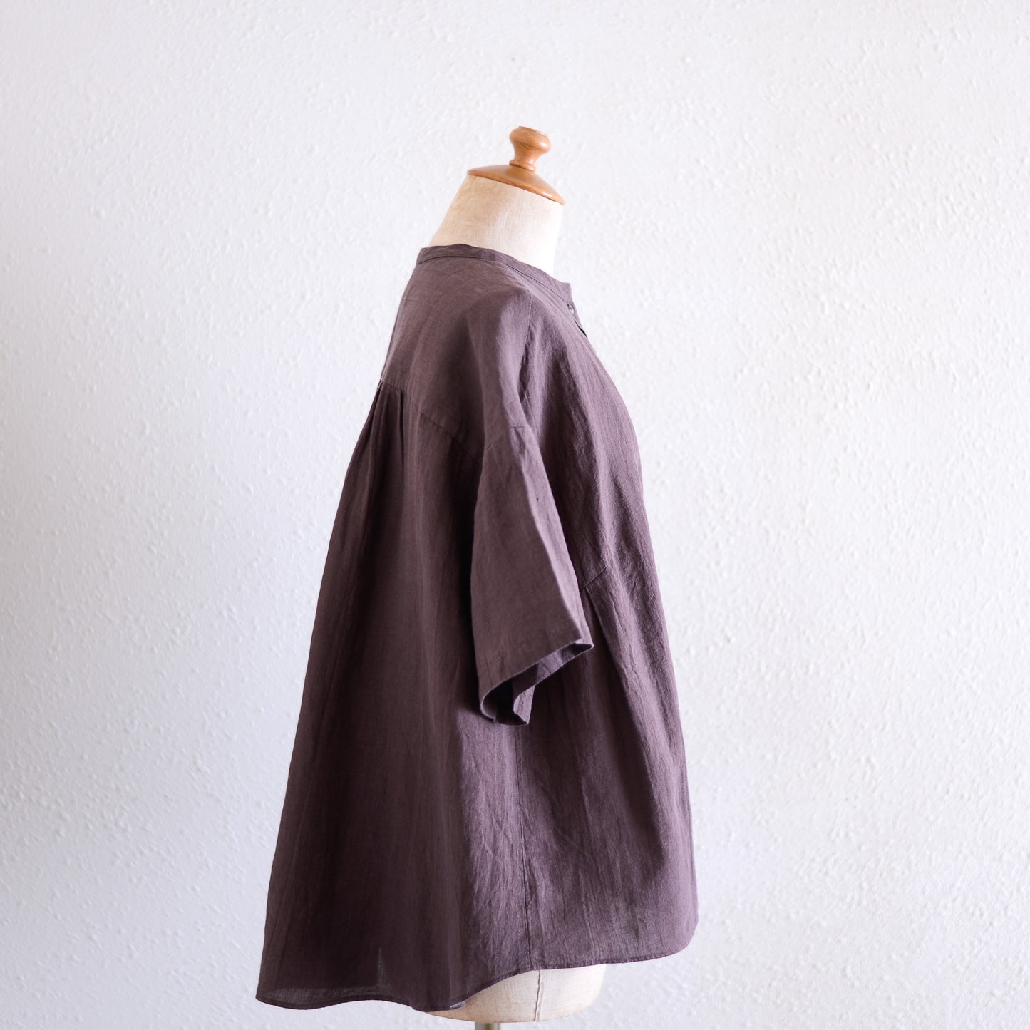 Belgian Linen Relax Shirt, Brown