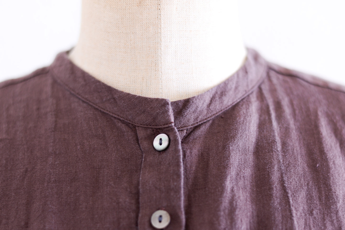 Belgian Linen Relax Shirt, Brown