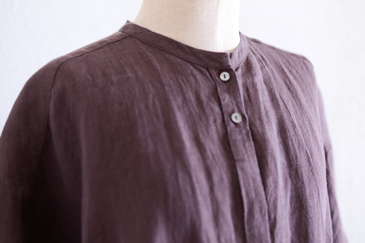 Belgian Linen Relax Shirt, Brown