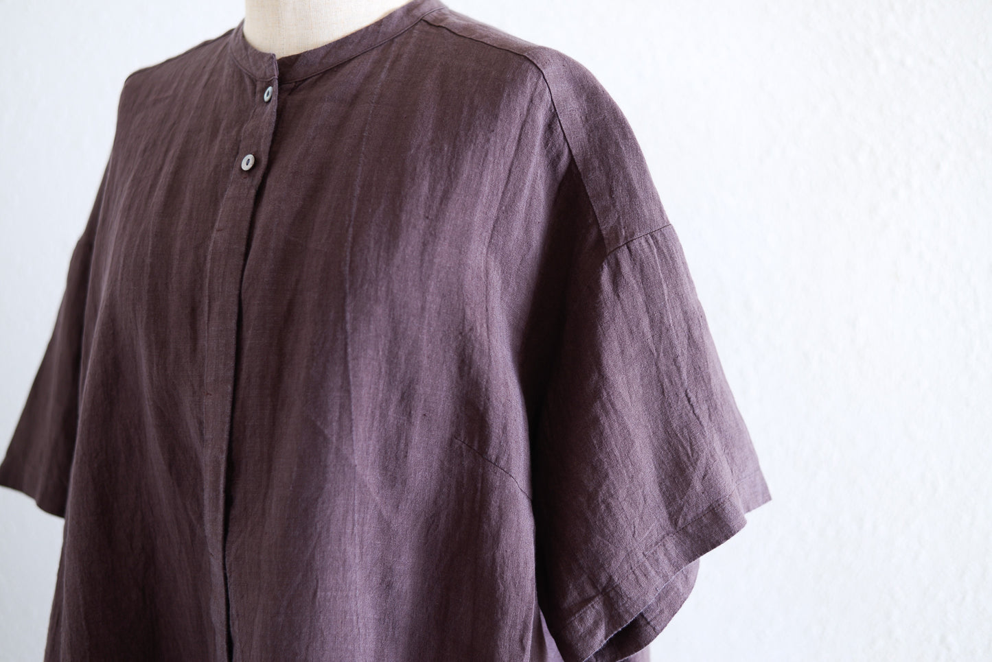 Belgian Linen Relax Shirt, Brown