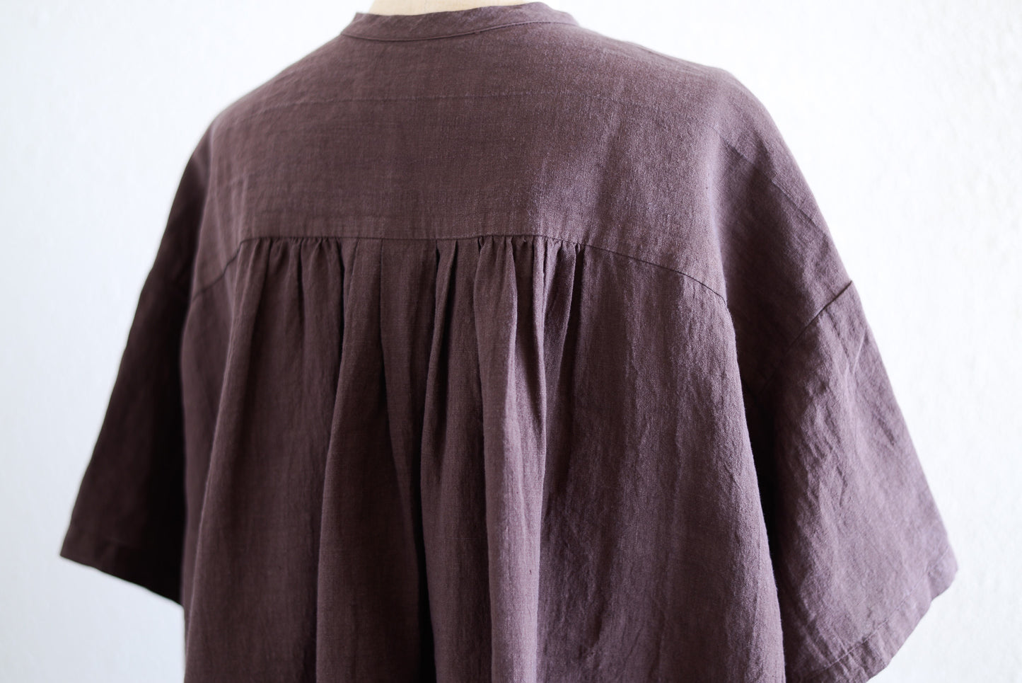Belgian Linen Relax Shirt, Brown