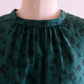 코튼 큐플러 2웨이 플라워 블라우스 Green