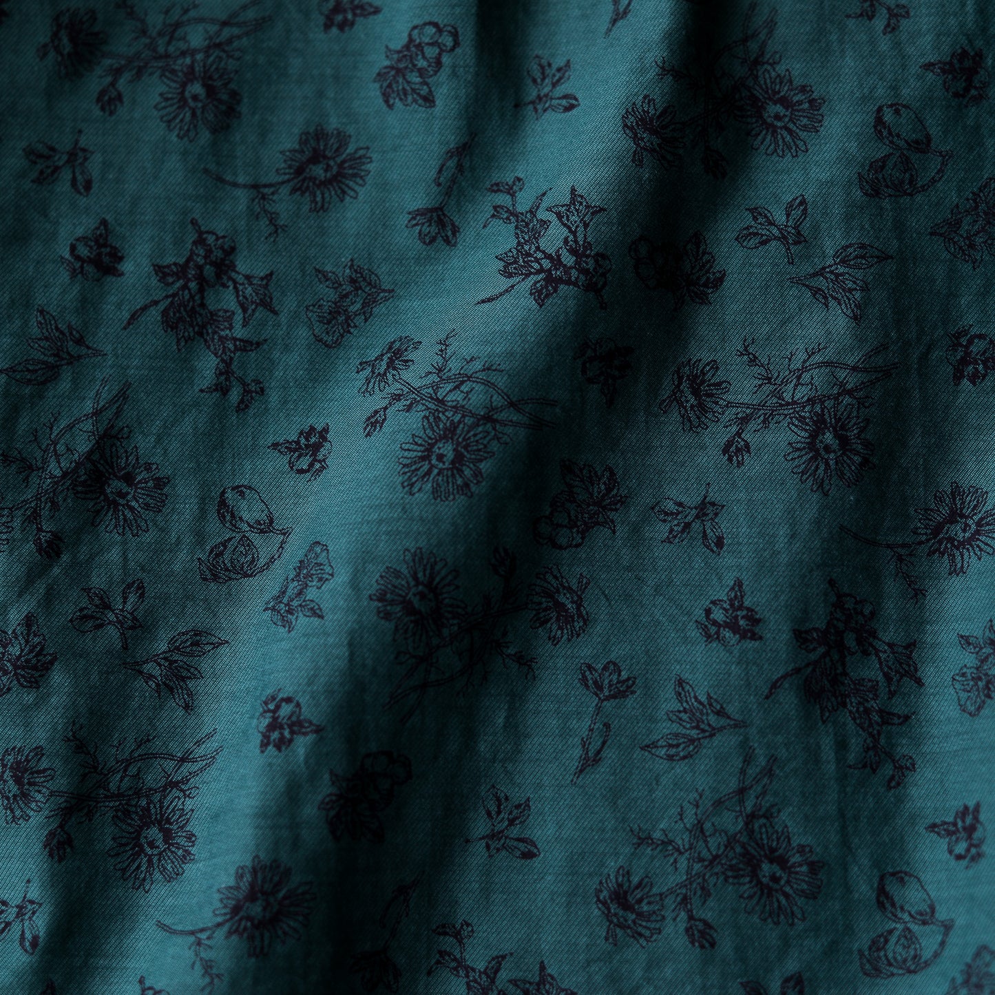 코튼 큐플러 2웨이 플라워 블라우스 Green