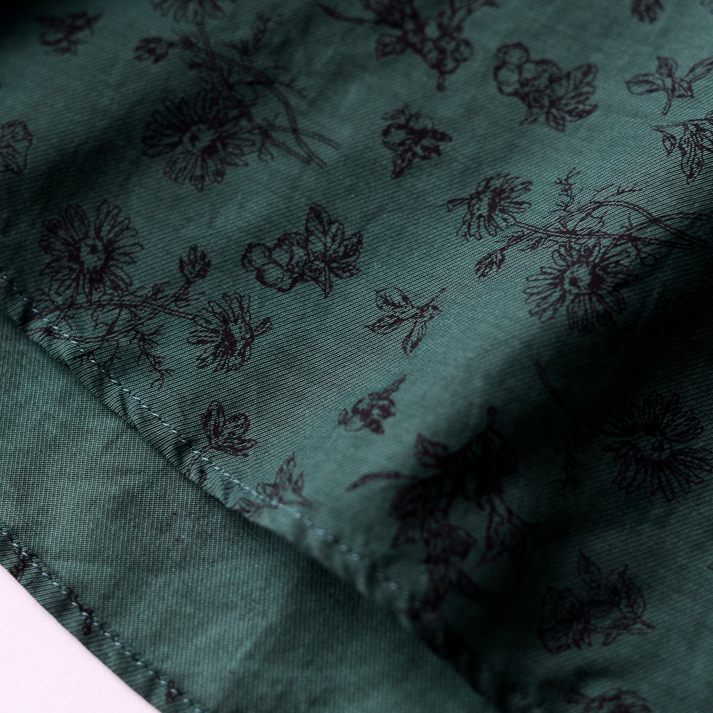 코튼 큐플러 2웨이 플라워 블라우스 Green