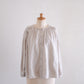 Beige Cotton Two-Way Embroidery Blouse