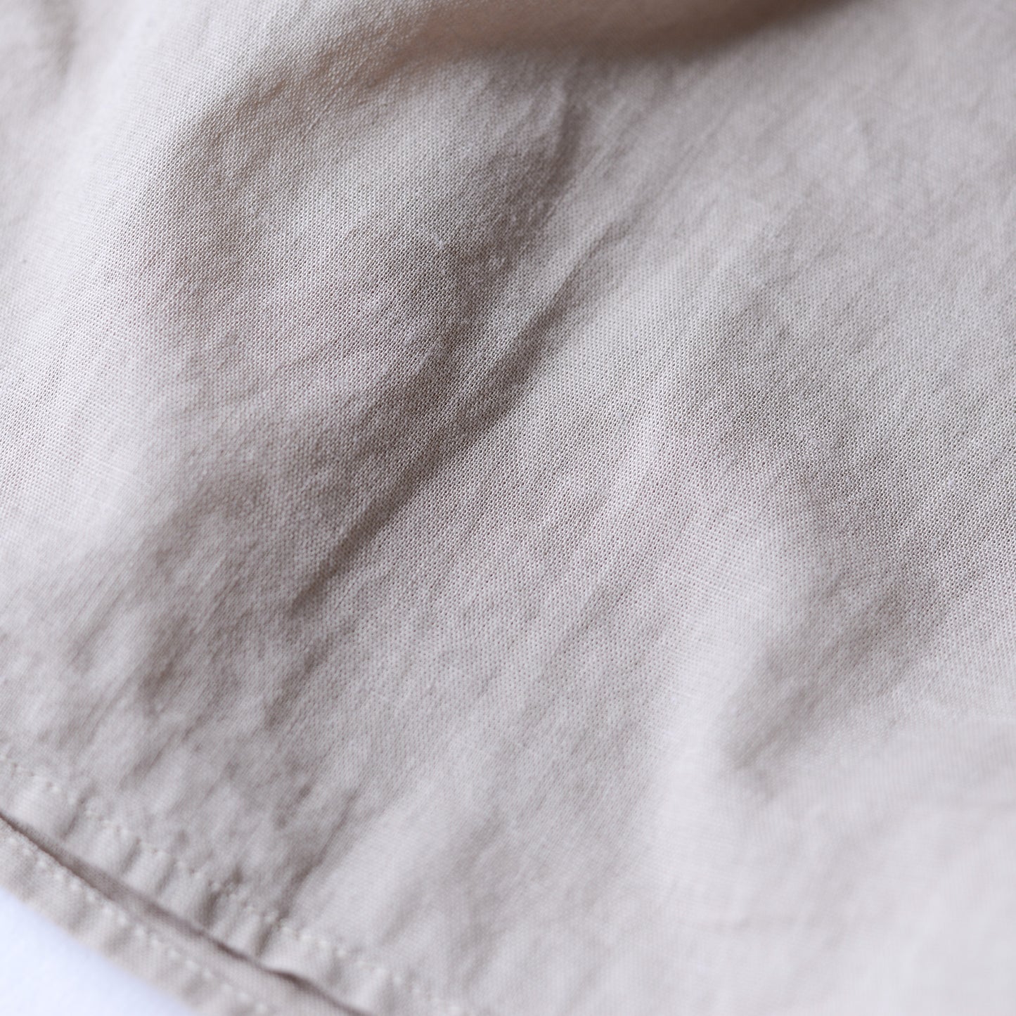 Beige Cotton Two-Way Embroidery Blouse