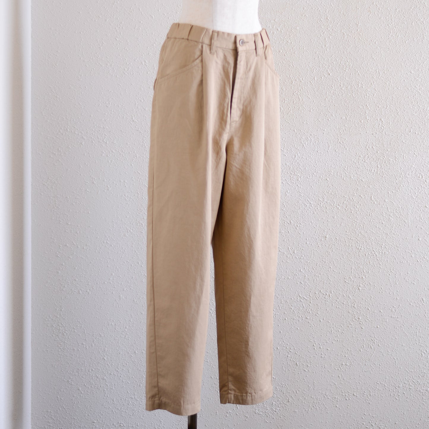 コットンリネンツイルパンツ Beige