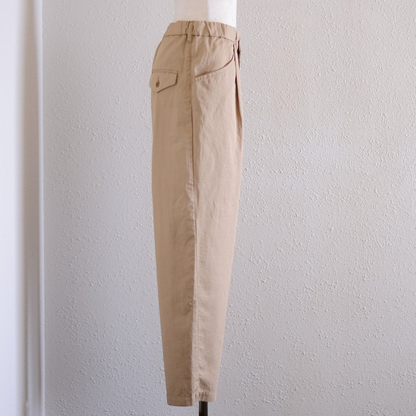コットンリネンツイルパンツ Beige