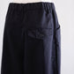 コットンリネンツイルパンツ Black