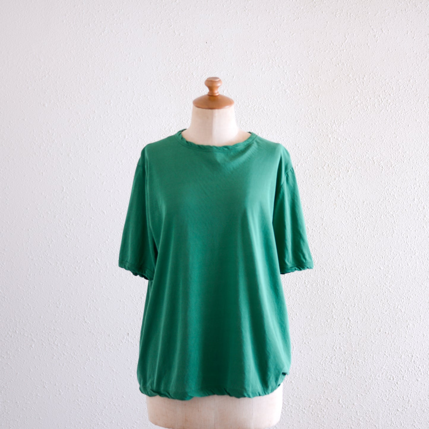 コットンツイストクルーネックプルオーバー Green