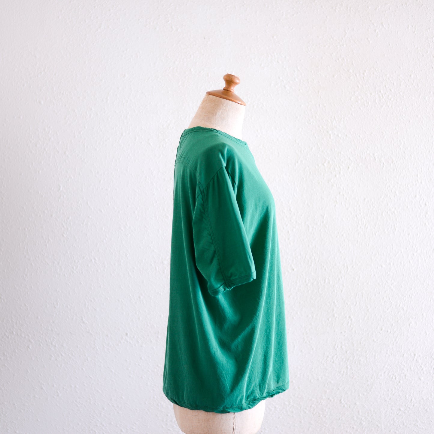 コットンツイストクルーネックプルオーバー Green