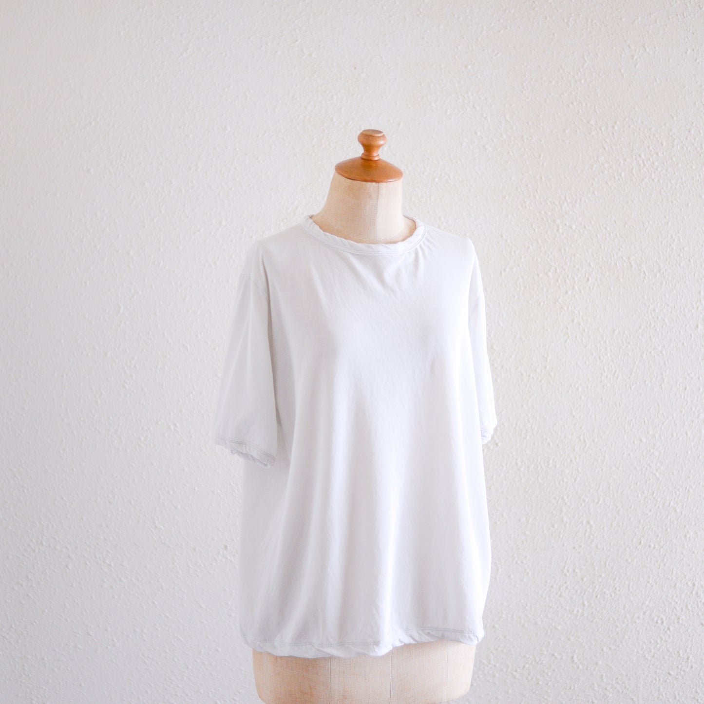 コットンツイストクルーネックプルオーバー Light Gray