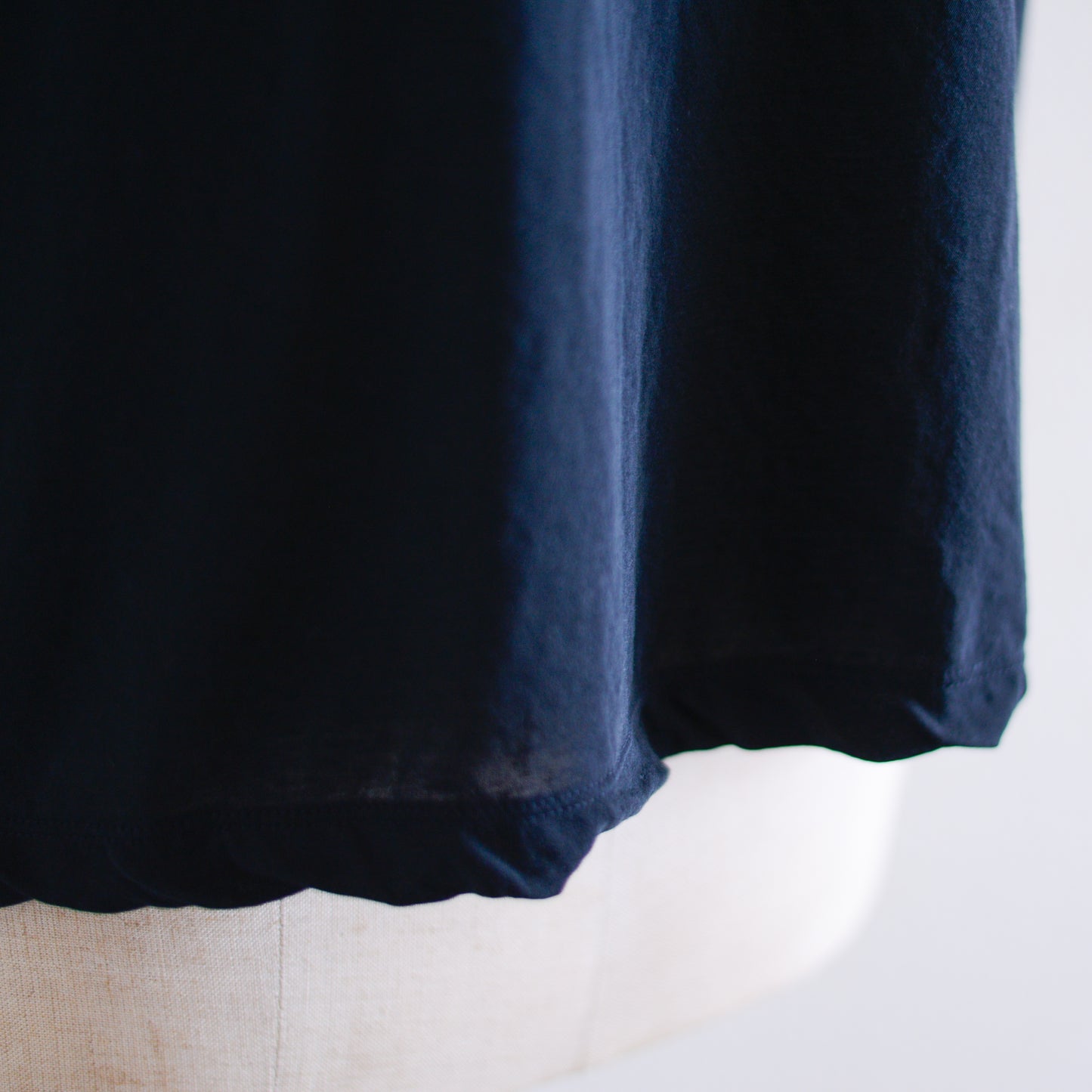 コットンツイストクルーネックプルオーバー Black