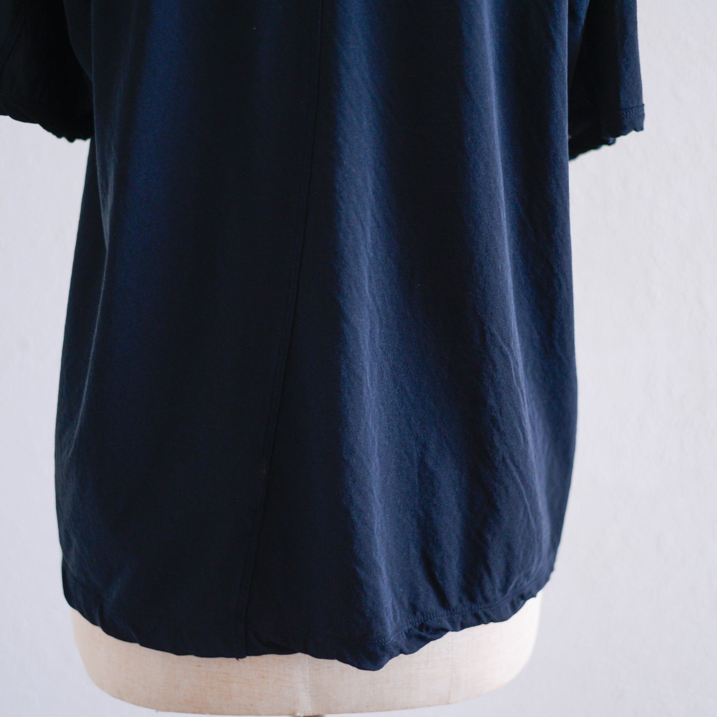 コットンツイストクルーネックプルオーバー Black