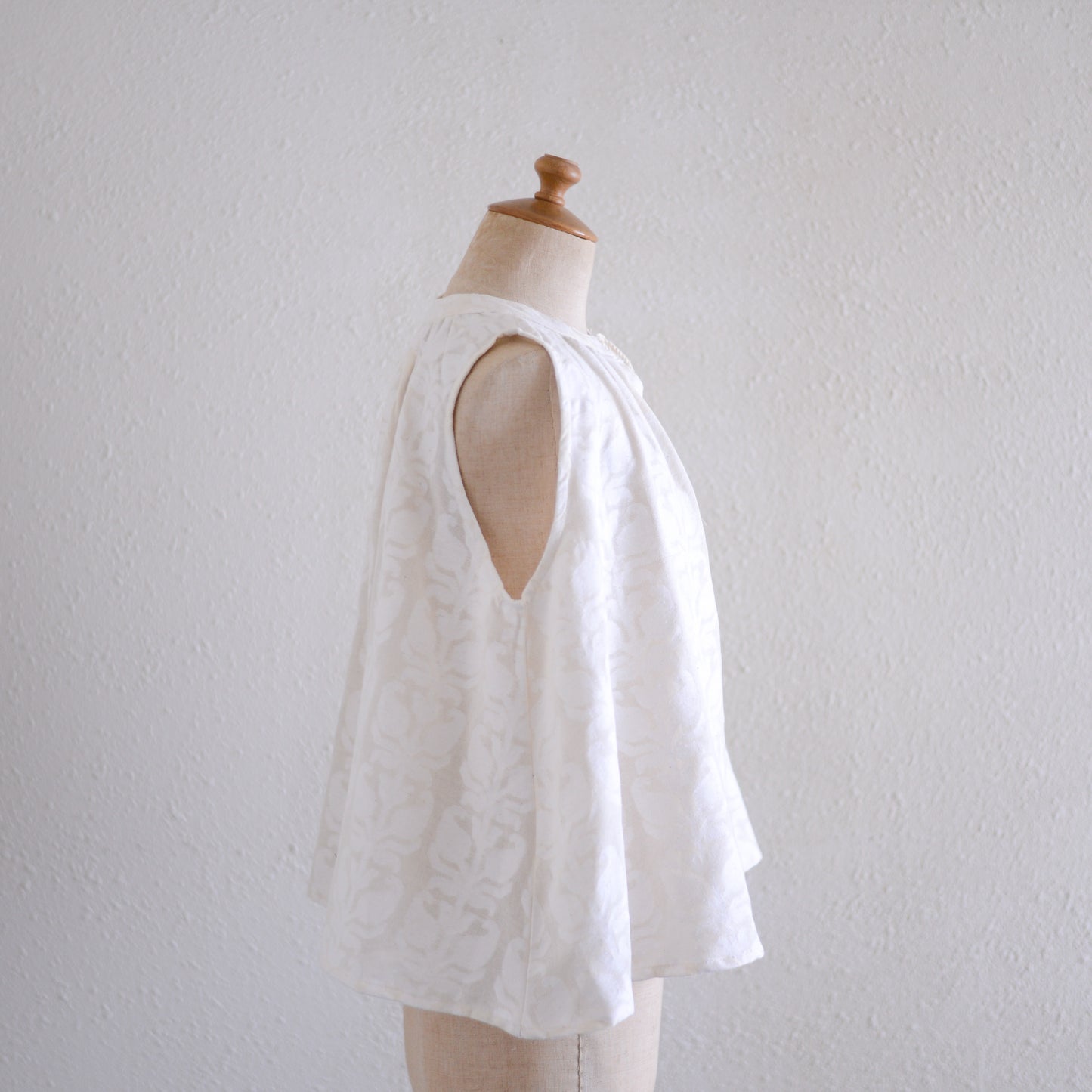 コットンジャガードスリーブレス Natural