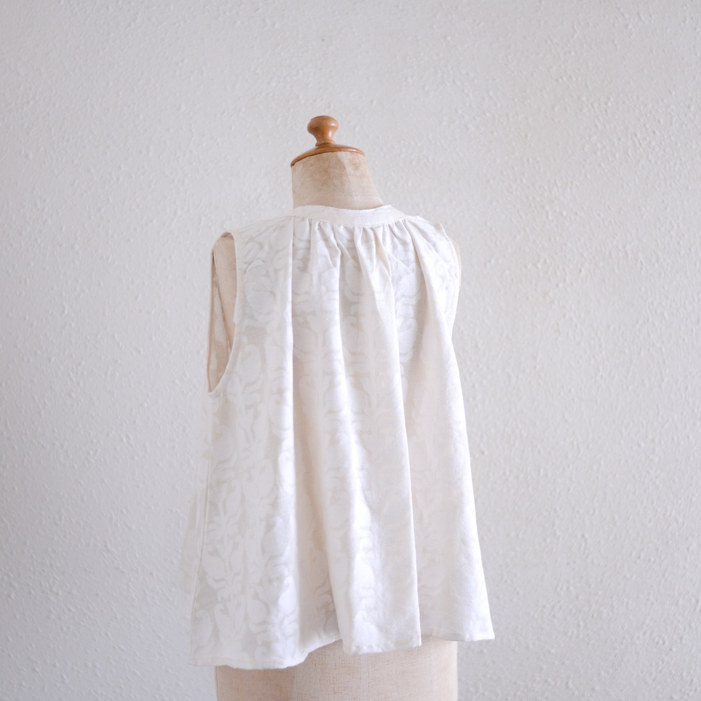 コットンジャガードスリーブレス Natural