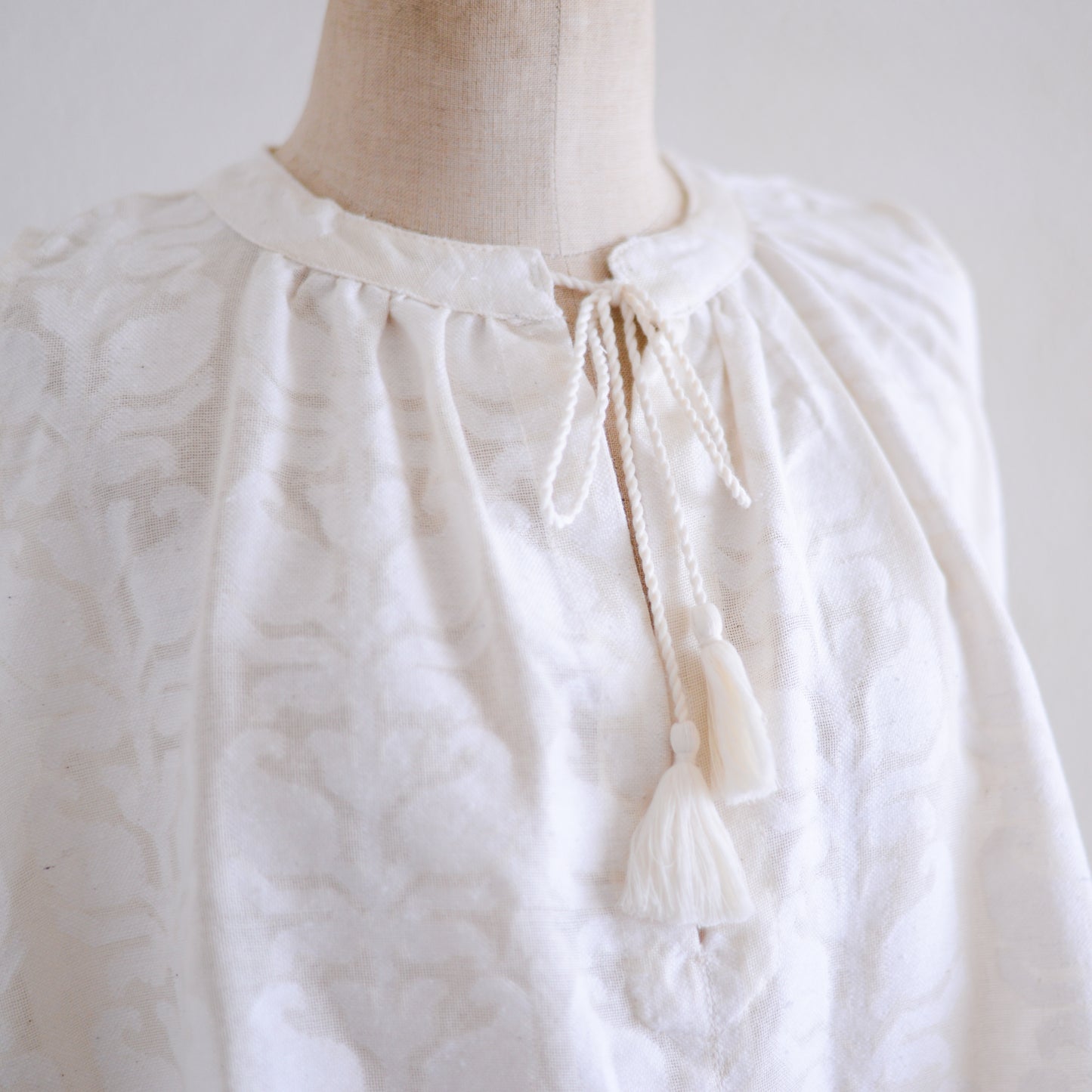 コットンジャガードスリーブレス Natural