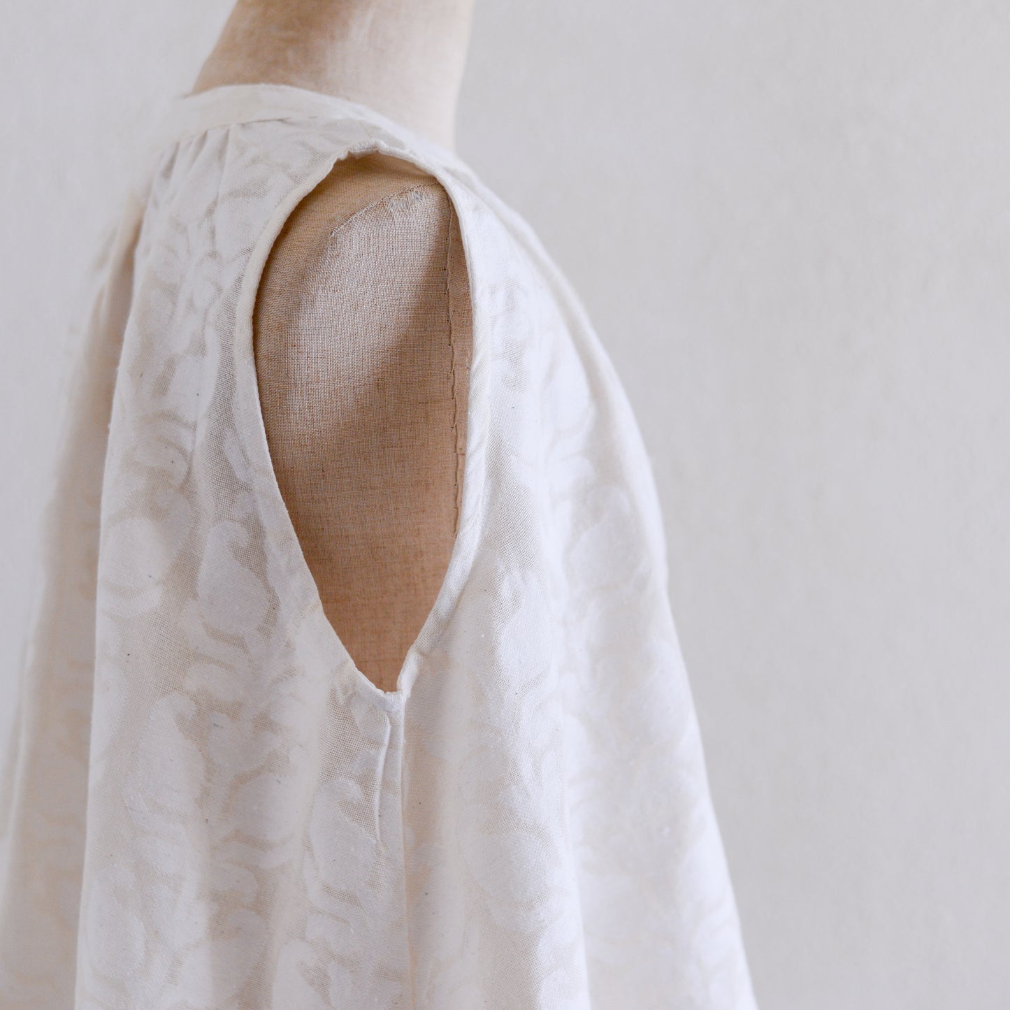 コットンジャガードスリーブレス Natural