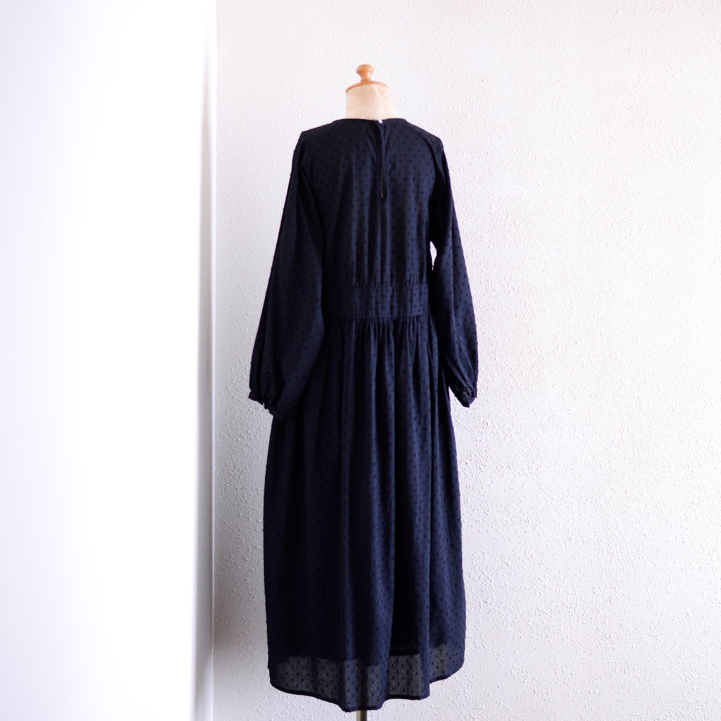 Cotton Cut Dobby Dress Black